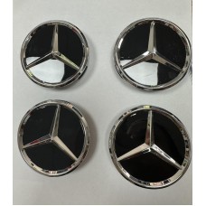 КАПАЧКА ДЖАНТА MERCEDES ЧЕРНА С ХРОМ Ф75/Ф72