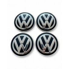 Капачки джанти VW 65 мм комплект 4 бр. Golf Passat Tiguan T‑Roc Капачки джанти VW 65 мм комплект 4 бр. Golf Passat Tiguan T‑Roc