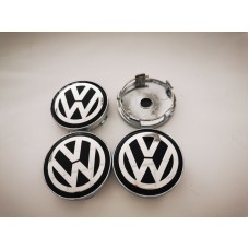 КАПАЧКА ДЖАНТА VW ЧЕРНА С ХРОМ Ф56 - 60